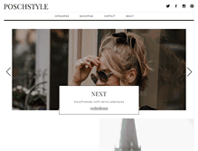Tablet Screenshot of poschstyle.com